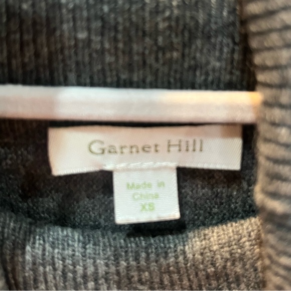 Garnet Hill Oversized Turtleneck Tunic Wool Cashmere Blend Gray Women’s Size XS - Picture 4 of 6
